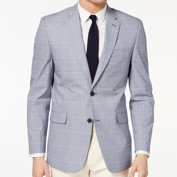 Tommy Hilfiger Men's Blue/Red Plaid Spoat - Picture 1 of 4